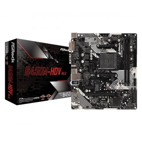 b450m-hdv-r4-500x500 ASRock B450M-HDV R4.0 AMD Motherboard - Image 1