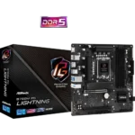 ASRock B760M PG Lightning DDR5 14th, 13th and 12th Gen Micro ATX Motherboard