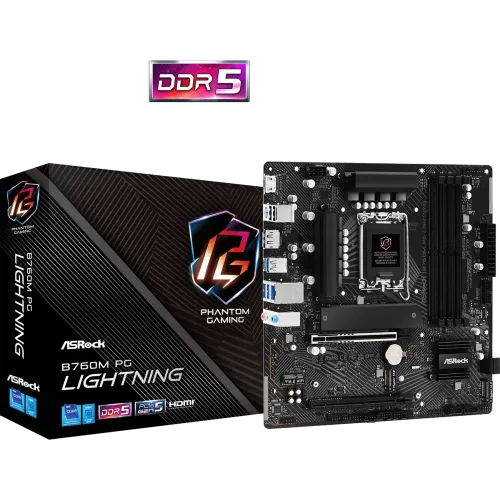 b760m-pg-lightning-01-500x500 ASRock B760M PG Lightning DDR5 14th, 13th and 12th Gen Micro ATX Motherboard - Image 1