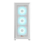 PC Power Crystal Mesh V3 WH ATX Desktop Gaming Casing - Image 2