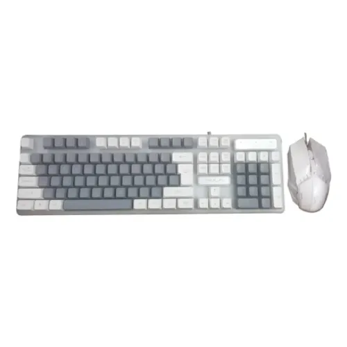 f3061-grey-white-01-500x500 AULA F3061 Wired Keyboard & Mouse Combo - Image 1