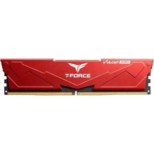 vulcan-red-16gb-kit-02-500x500 TEAM VULCAN RED 8GB DDR5 5200MHz Gaming Desktop RAM - Image 1