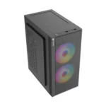 Xtreme M111 RGB Mid Tower Casing With 2 RGB Fan - Image 2