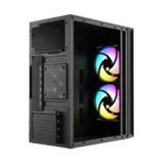 Xtreme M111 RGB Mid Tower Casing With 2 RGB Fan - Image 3