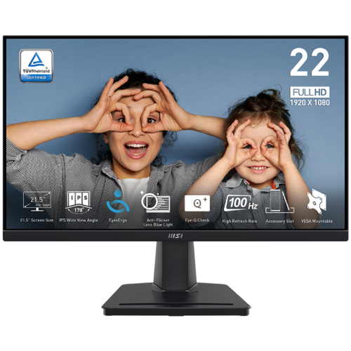 pro-mp225-04-500x500 MSI PRO MP225 21.5" 100Hz IPS FHD Business & Productivity Monitor - Image 1
