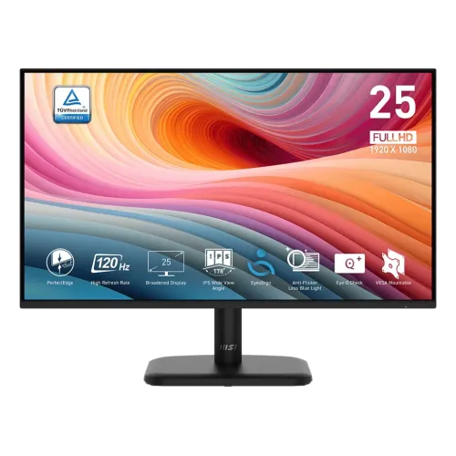 pro-mp251l-e2-01-500x500 MSI PRO MP251L E2 24.5" 120Hz 1ms FHD IPS Business & Productivity Monitor - Image 1