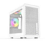 T-Wolf XPLENDER X5 WH ARGB Mini ITX Mini Tower Portable Casing White - Image 2