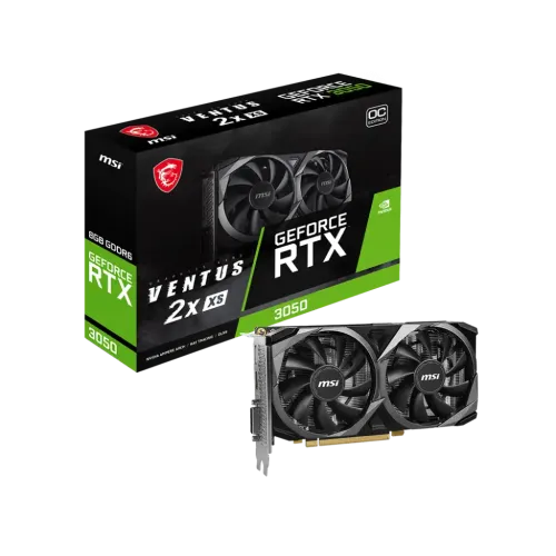 geforce-rtx-3050-ventus-2x-xs-8g-oc-01-500x500 MSI GeForce RTX 3050 VENTUS 2X XS 8GB OC GDDR6 Graphics Card - Image 1